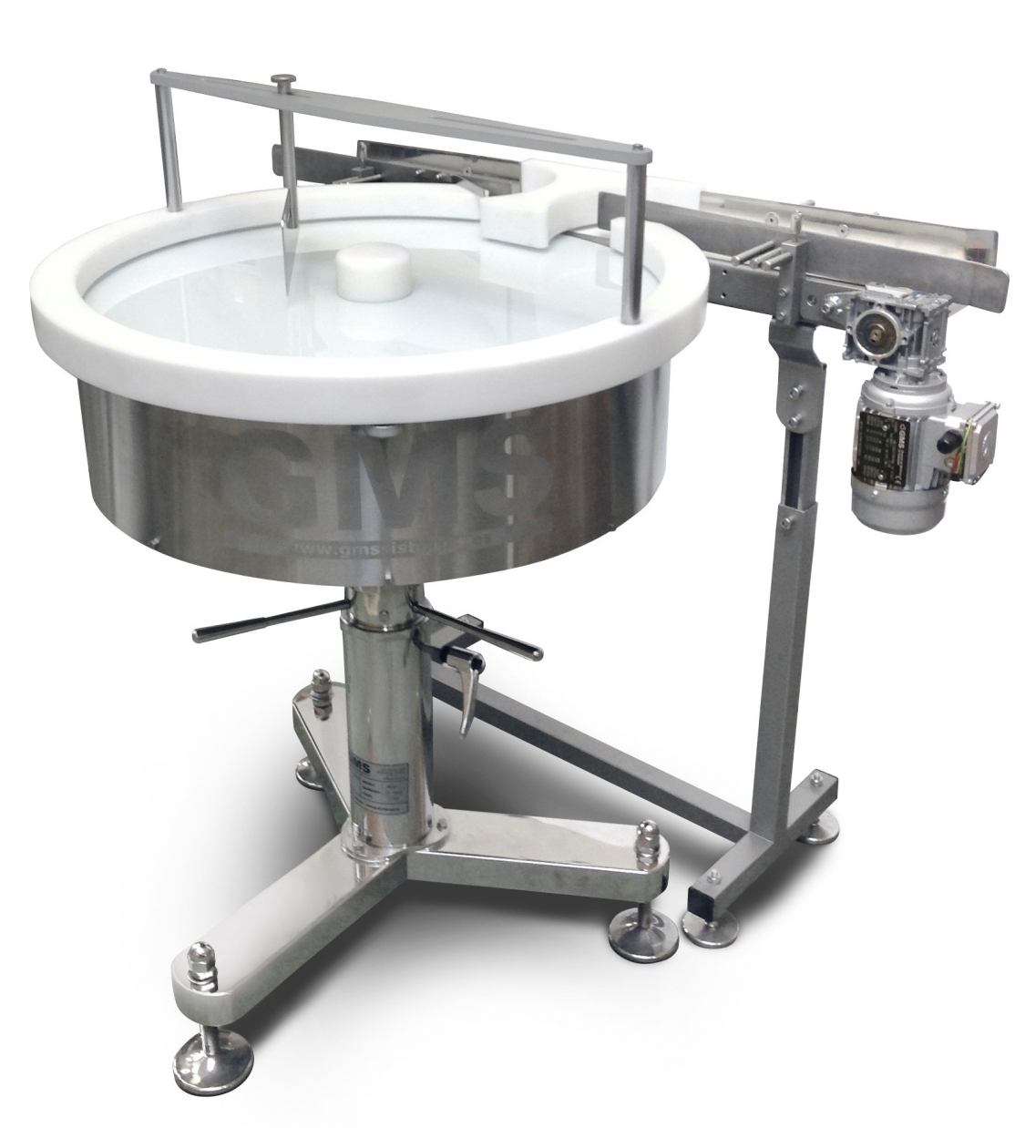 Mesa de acumulación para botellas